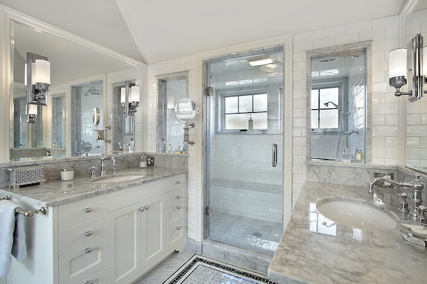 New Bathroom Remodeled with New Tile Installed