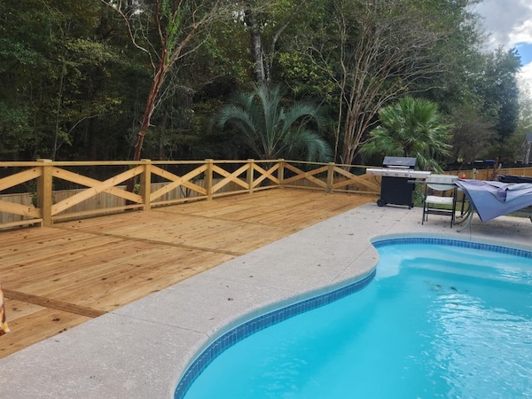 Pool Fence and Deck