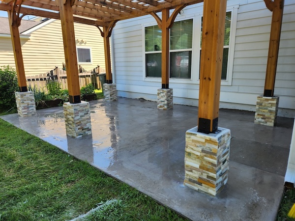 Back Patio Built